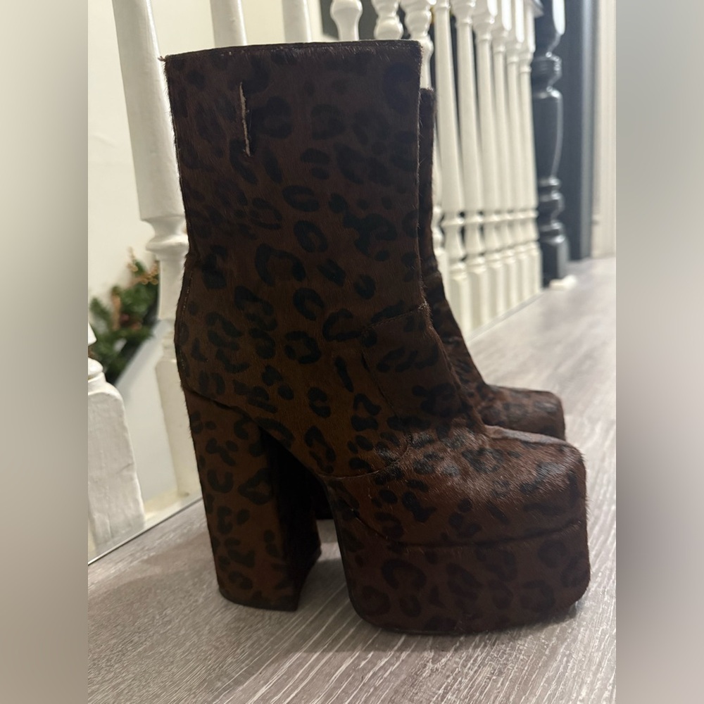 Jeffery Campbell Brown Cheetah Heel